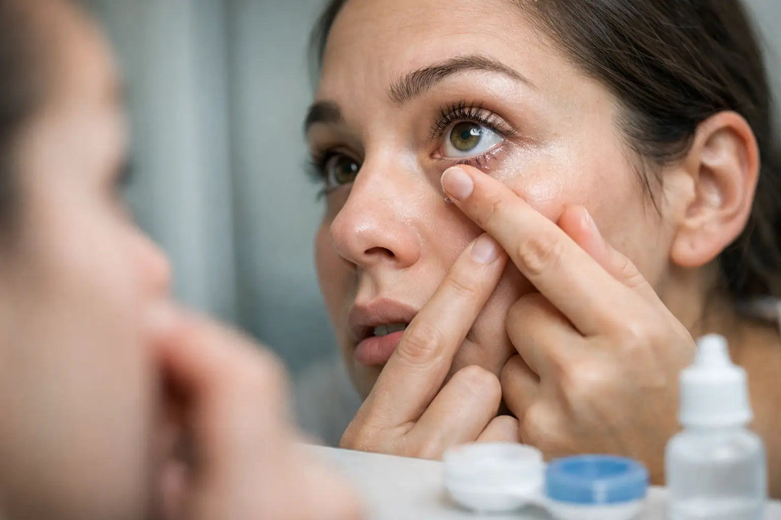 Cómo retirar lentillas pegadas sin dañar el ojo