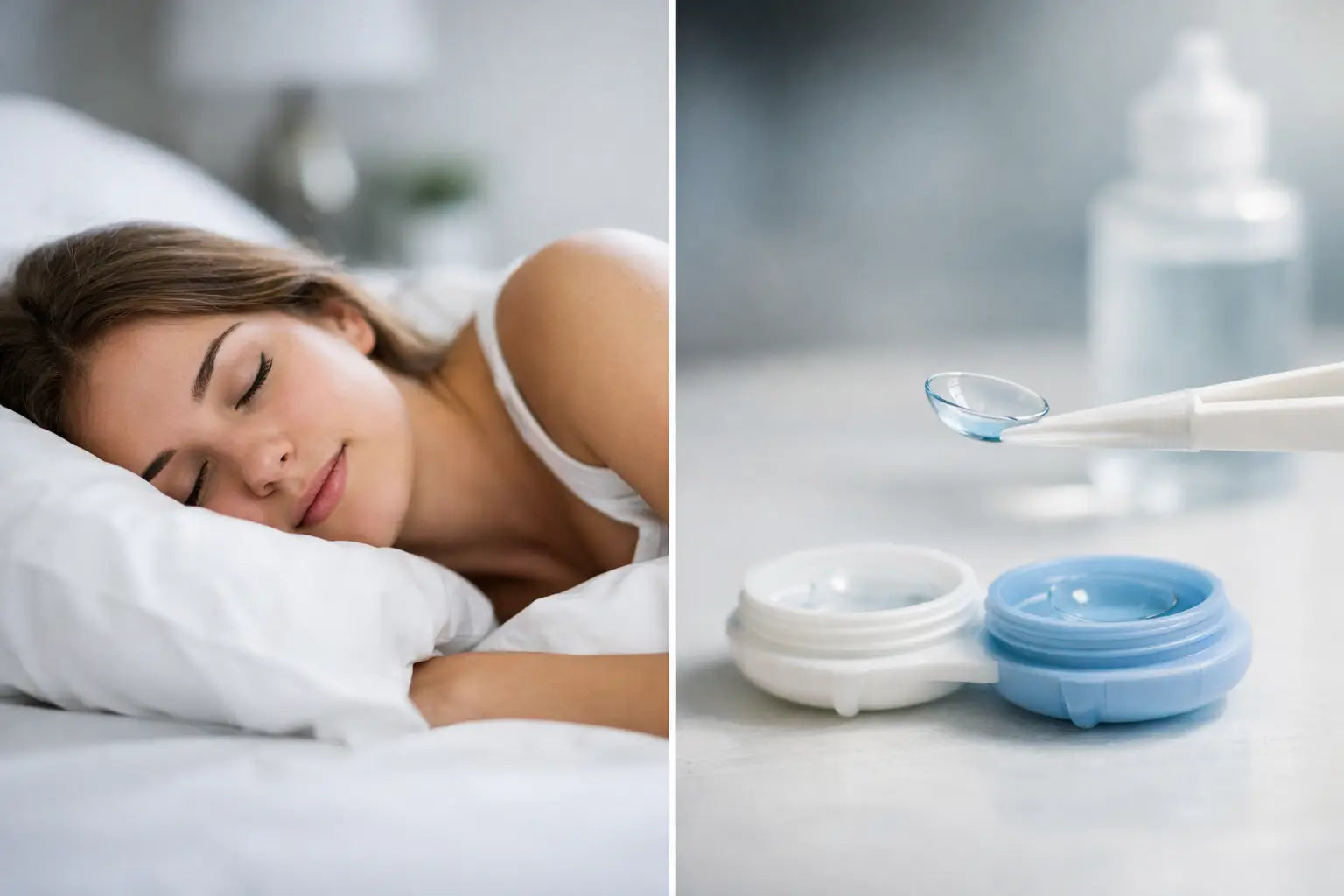 ¿Se puede dormir con lentillas mensuales?