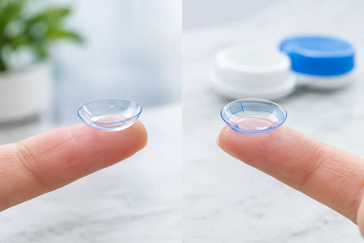 Lentillas esféricas frente a tóricas: diferencias clave