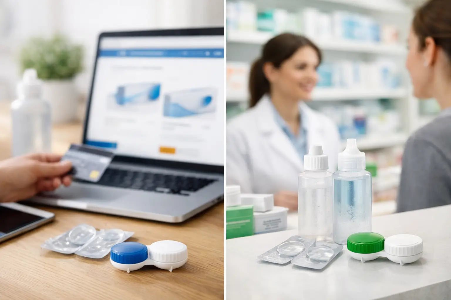 Lentillas online o farmacia: qué conviene más