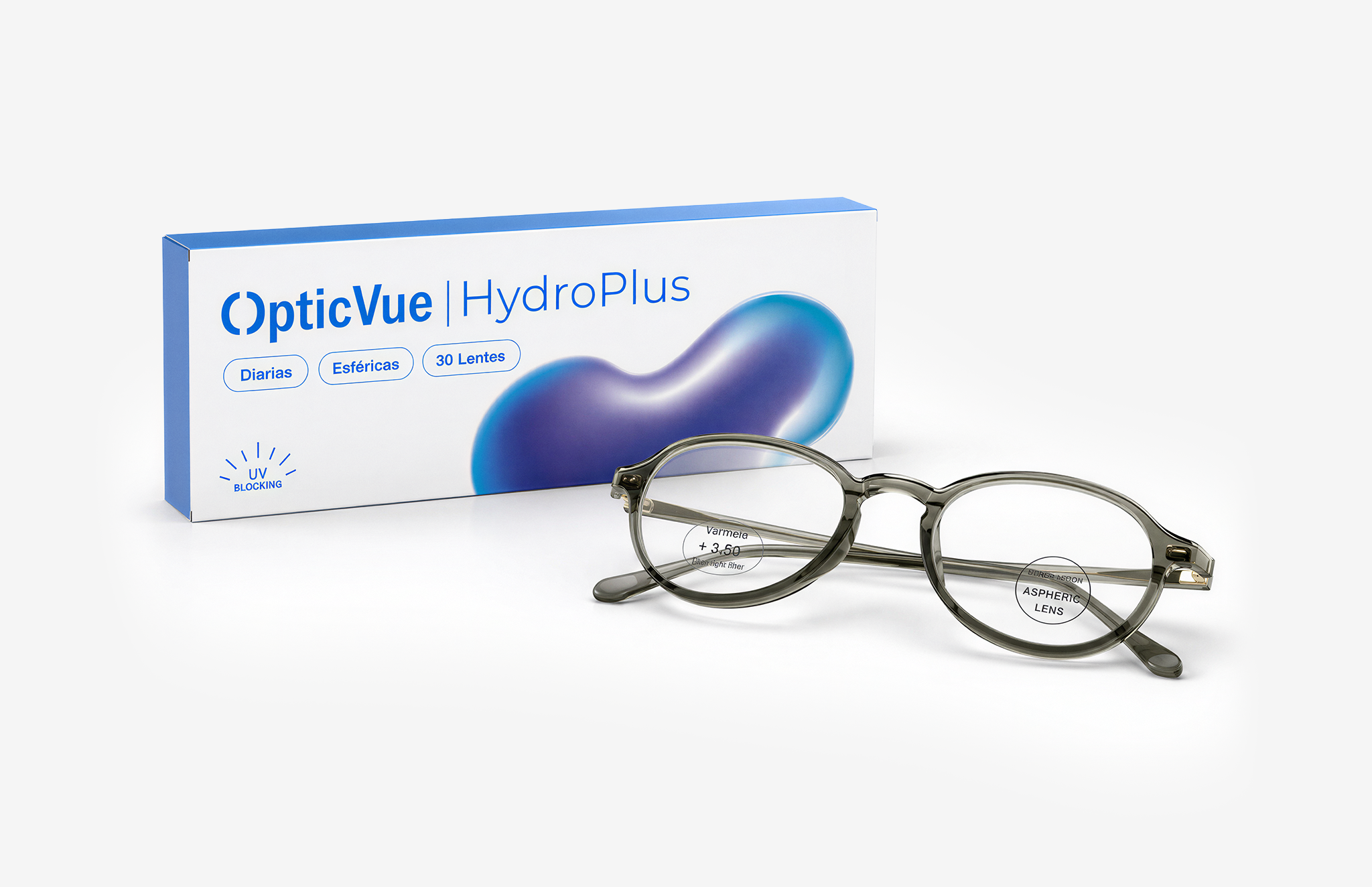 30 lentilles journalières HydroPlus + Lunettes de soleil polarisées