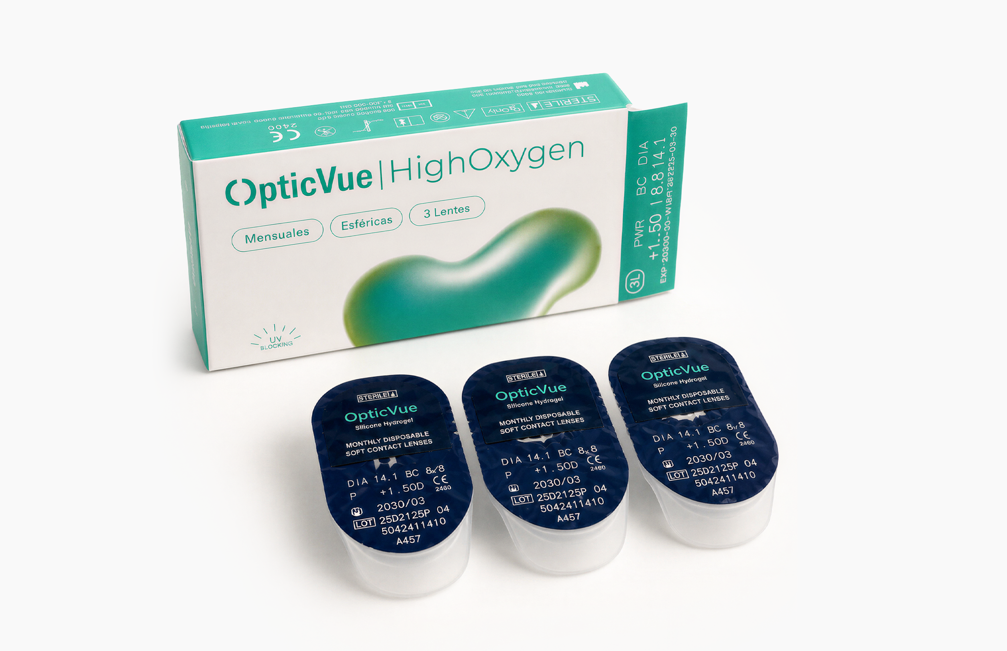 Lentillas Mensuales miopía e hipermetropía HighOxygen