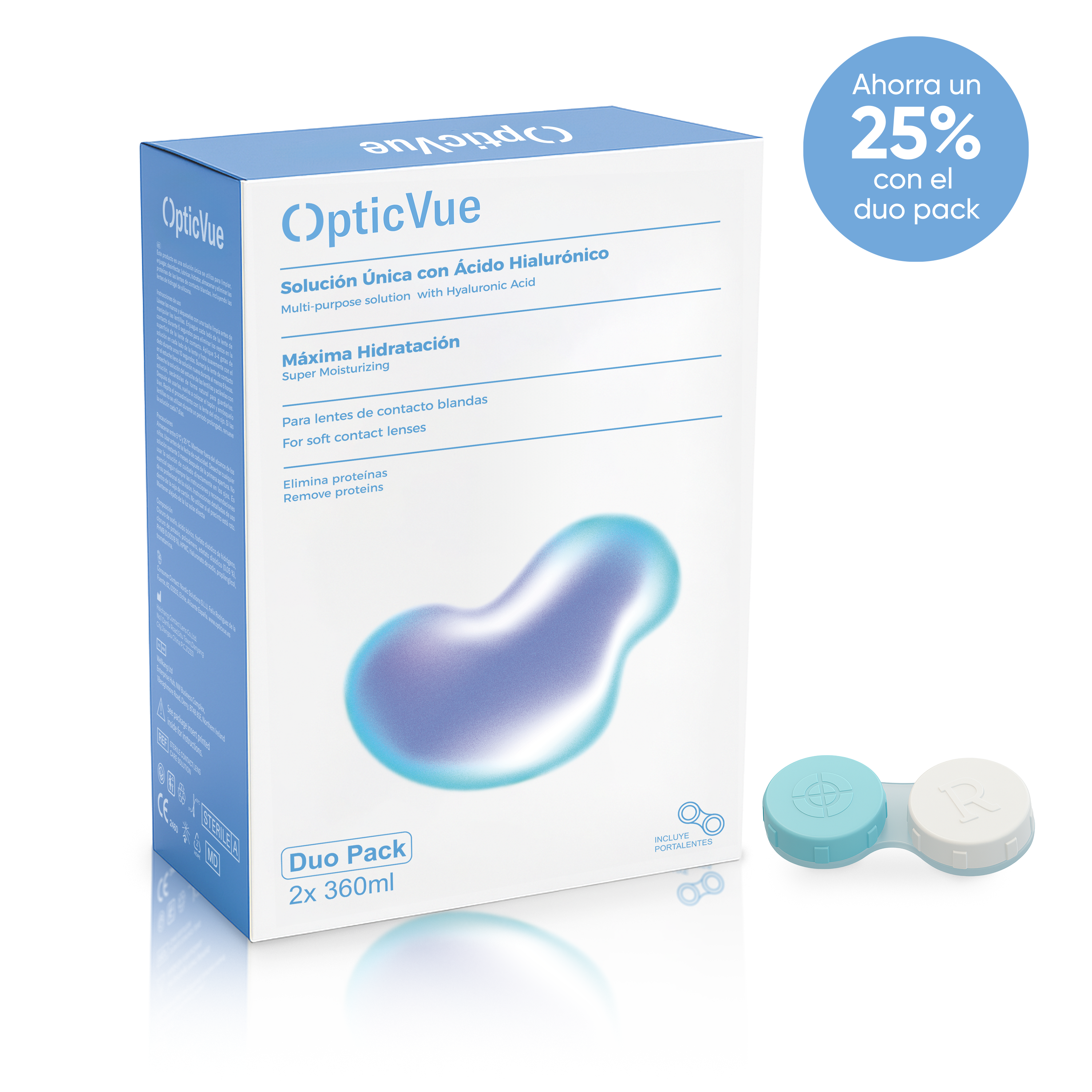 Solución Única con Ácido Hialurónico Duo Pack (2×360 ml)