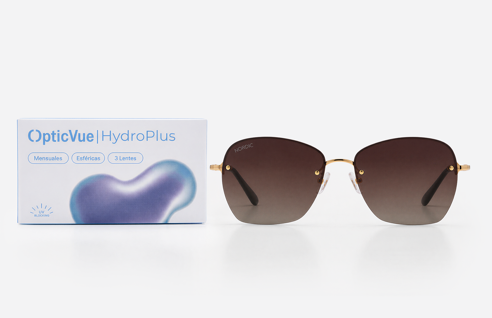 3 lentillas Mensuales HydroPlus + Gafas de Sol Polarizadas Venezia