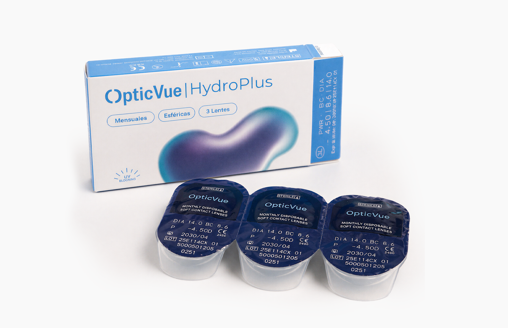 Lentillas Mensuales miopía HydroPlus