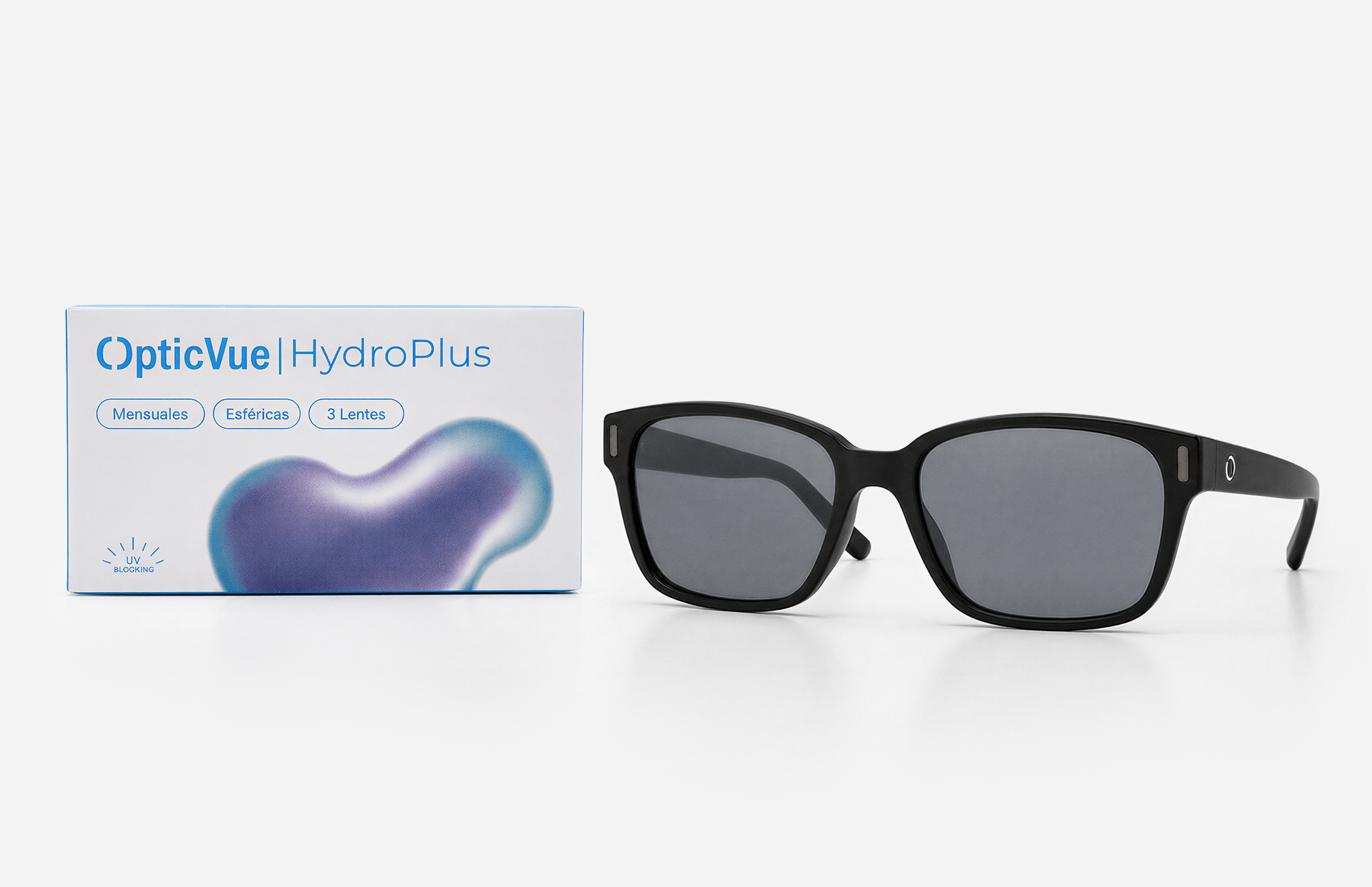 3 lentillas Mensuales HydroPlus + Gafas de Sol Polarizadas Detroit